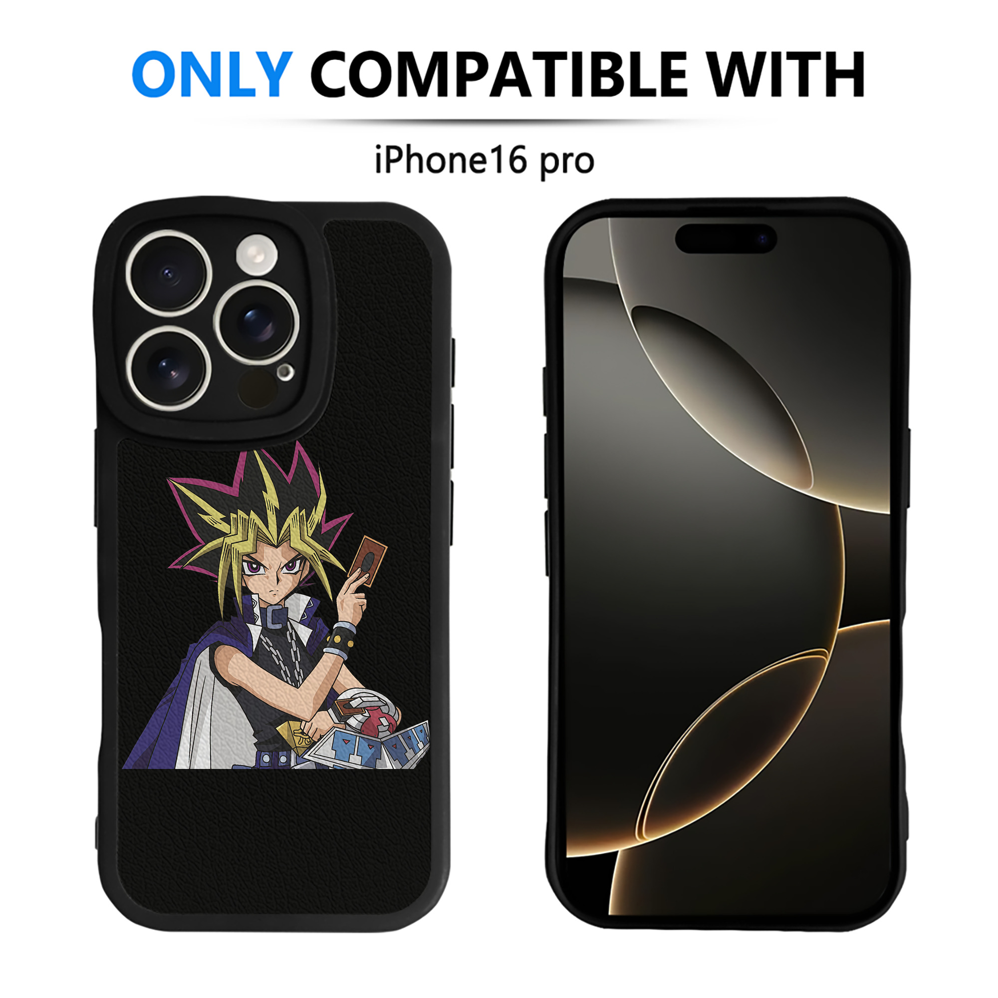 遊☆戯☆王 Yu-Gi-Oh! 【iPhone 16シリーズ対応】シリコンスマホケース（レザー調） 材質：シリコン